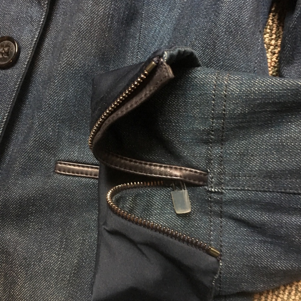 LORO PIANA - Leather Trim blazer jacket, 8 - Picture 4 of 5